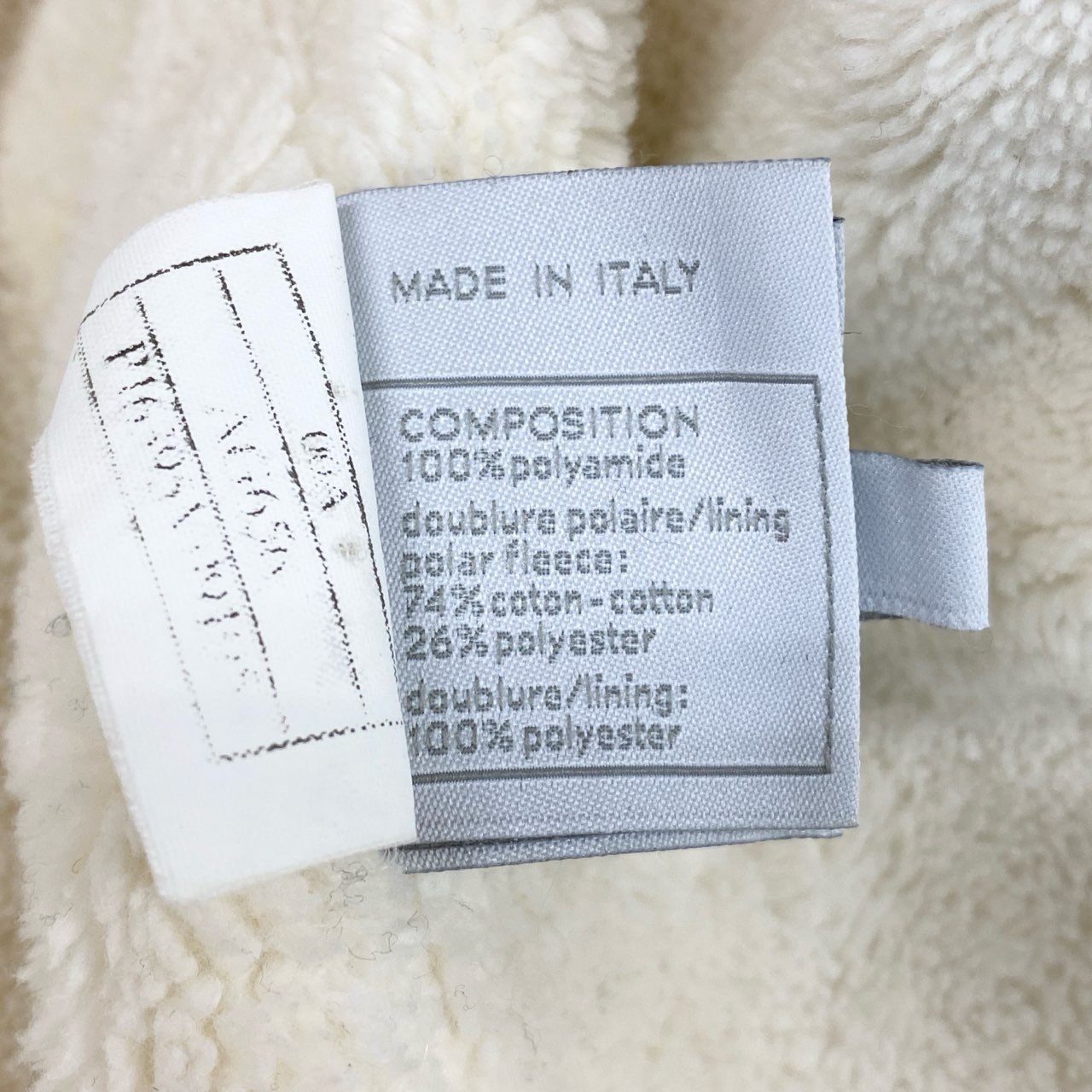 Ab13 CHANEL SPORT シャネル スポーツ 裏地ボア 中綿ロングコート ココマークワッペン フーディー 36サイズ アイボリー レディース 女性用ta1