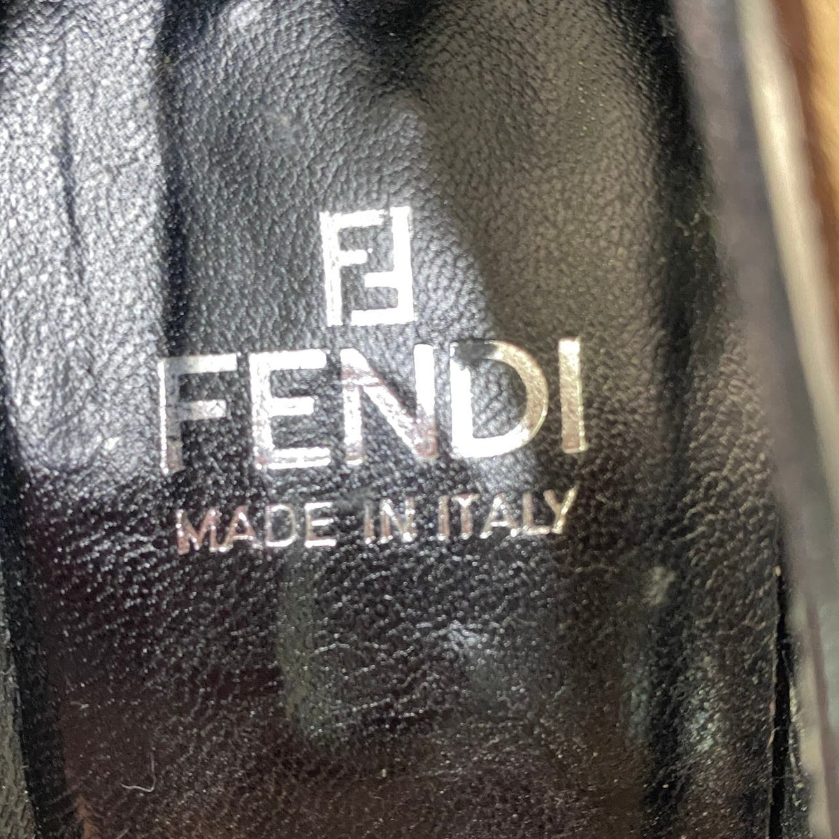 2i16 【美品】FENDI フェンディ ハラコ ヴィンテージ パンプス チャンキーヒール シューズ 35 1/2サイズ ベージュ ブラウン レディース 女性用u02t