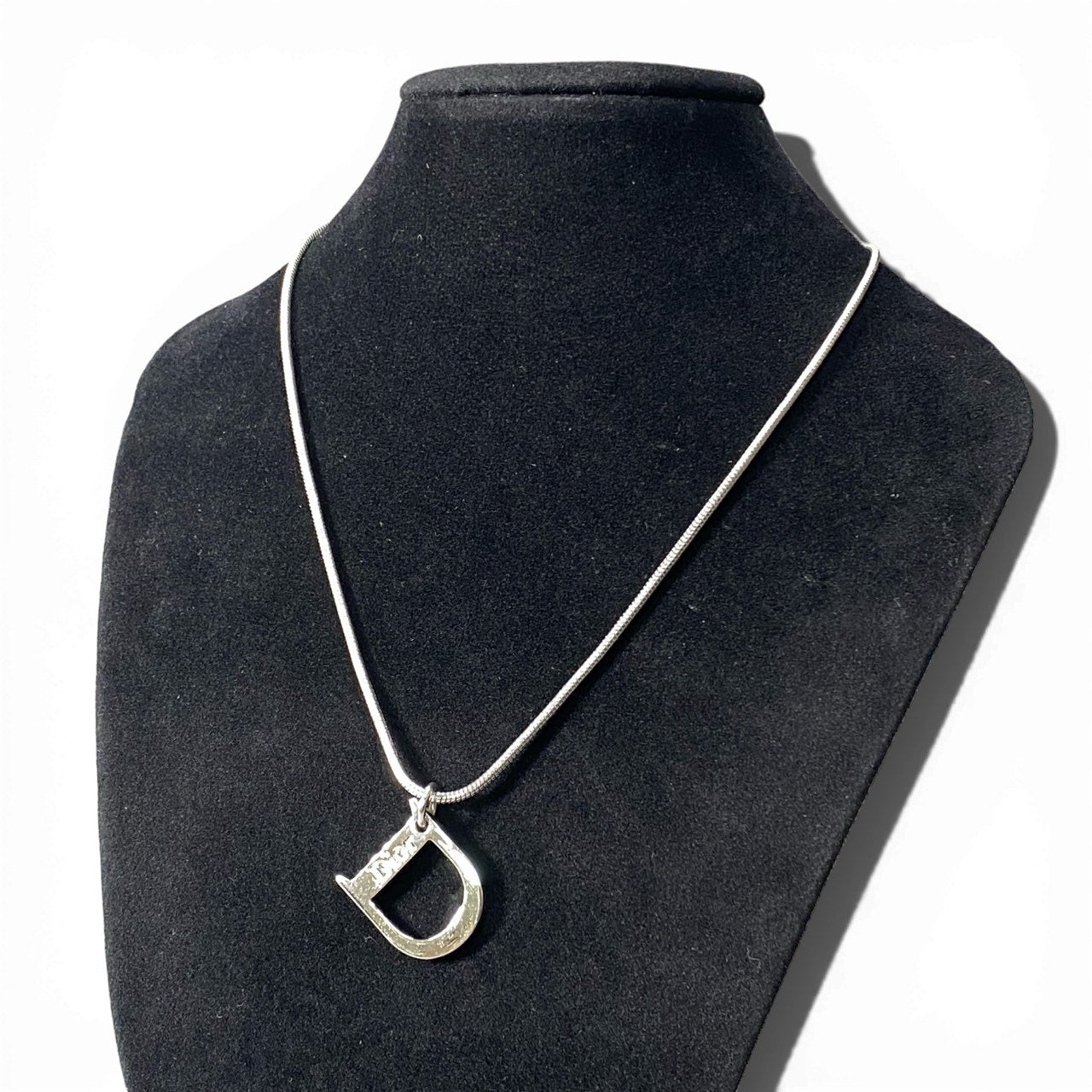 c4 Christian Dior クリスチャンディオール アイコントップ ネックレス シルバー アクセサリー Icon Top Necklacet18r