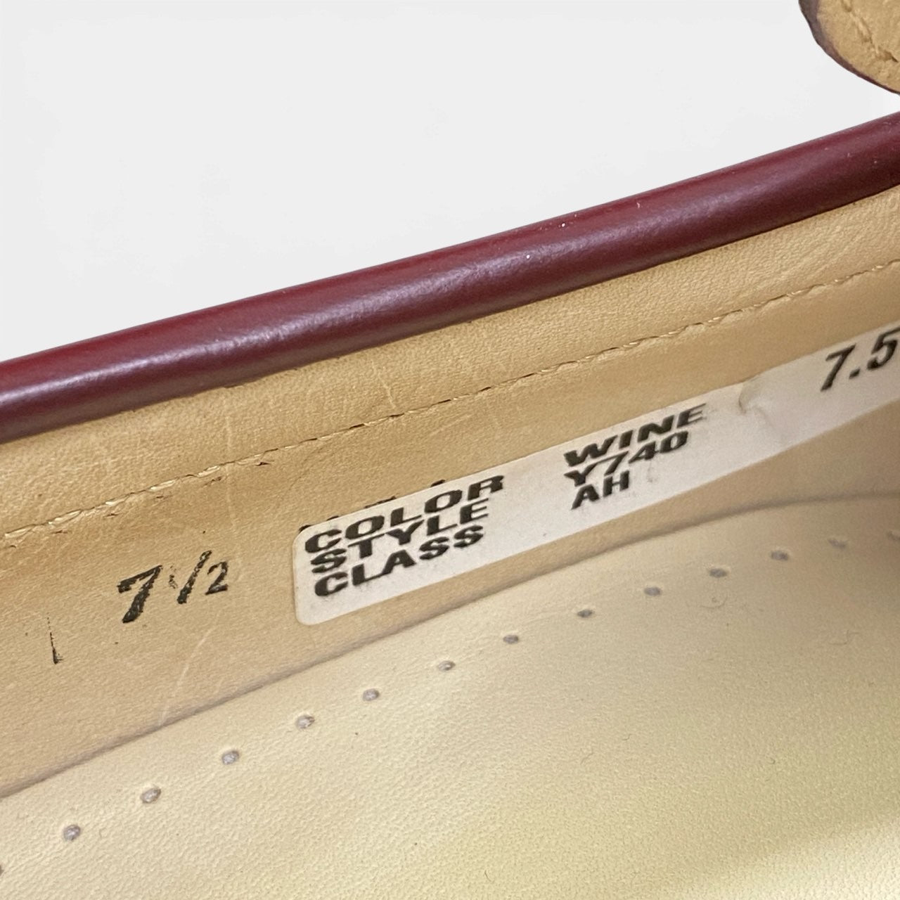 2a23 【美品】 REGAL リーガル コインローファー レザーシューズ  革靴 メンズ 紳士靴 Y740 7 1/2 WINE  バーガンディーu02t