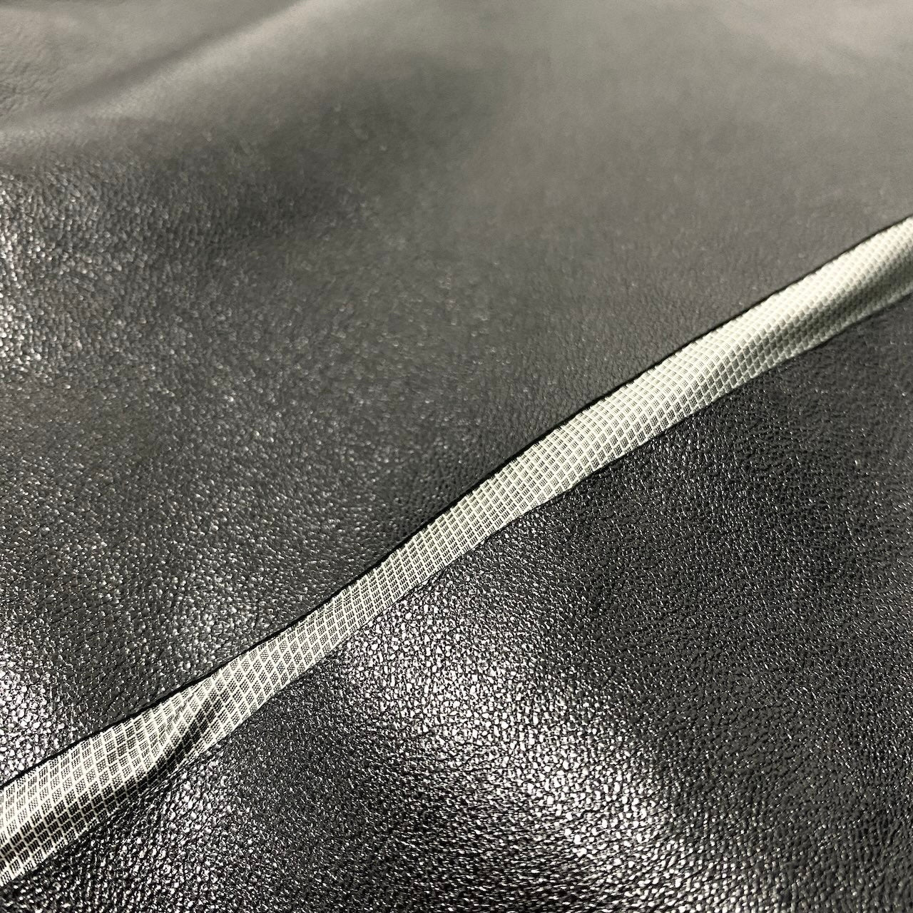 86d9 EMPORIO ARMANI エンポリオアルマーニ ラムレザー シングルライダースジャケット サイズ1 ブラック シープスキン 羊革 予備ジップ付t18r