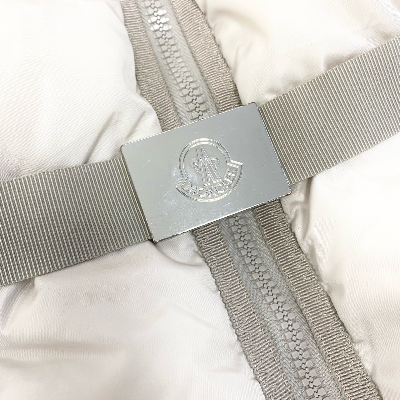9a27 MONCLER モンクレール ALOUETTE アルエット ダウンジャケット サイズ00 ホワイト 鑑定済 D20934638505 ベルト付t18r