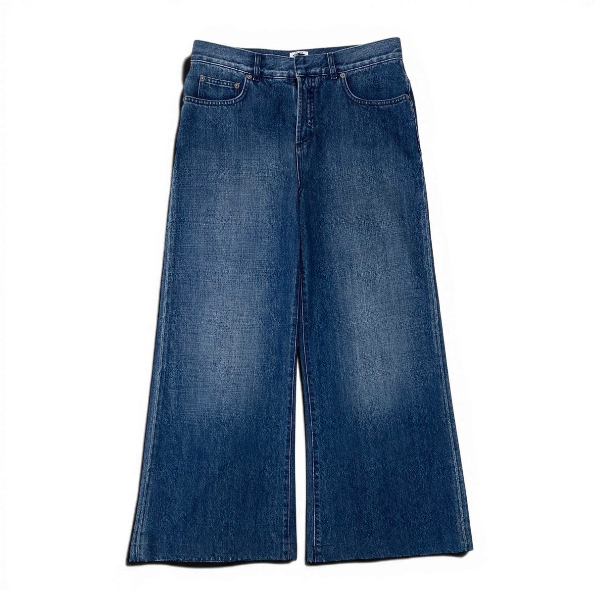 Ef25 Christian Dior クリスチャンディオール ワイドストレート デニムパンツ 942A10A3321 サイズ42 イタリア製 インディゴ コットン100％ レディースo07t