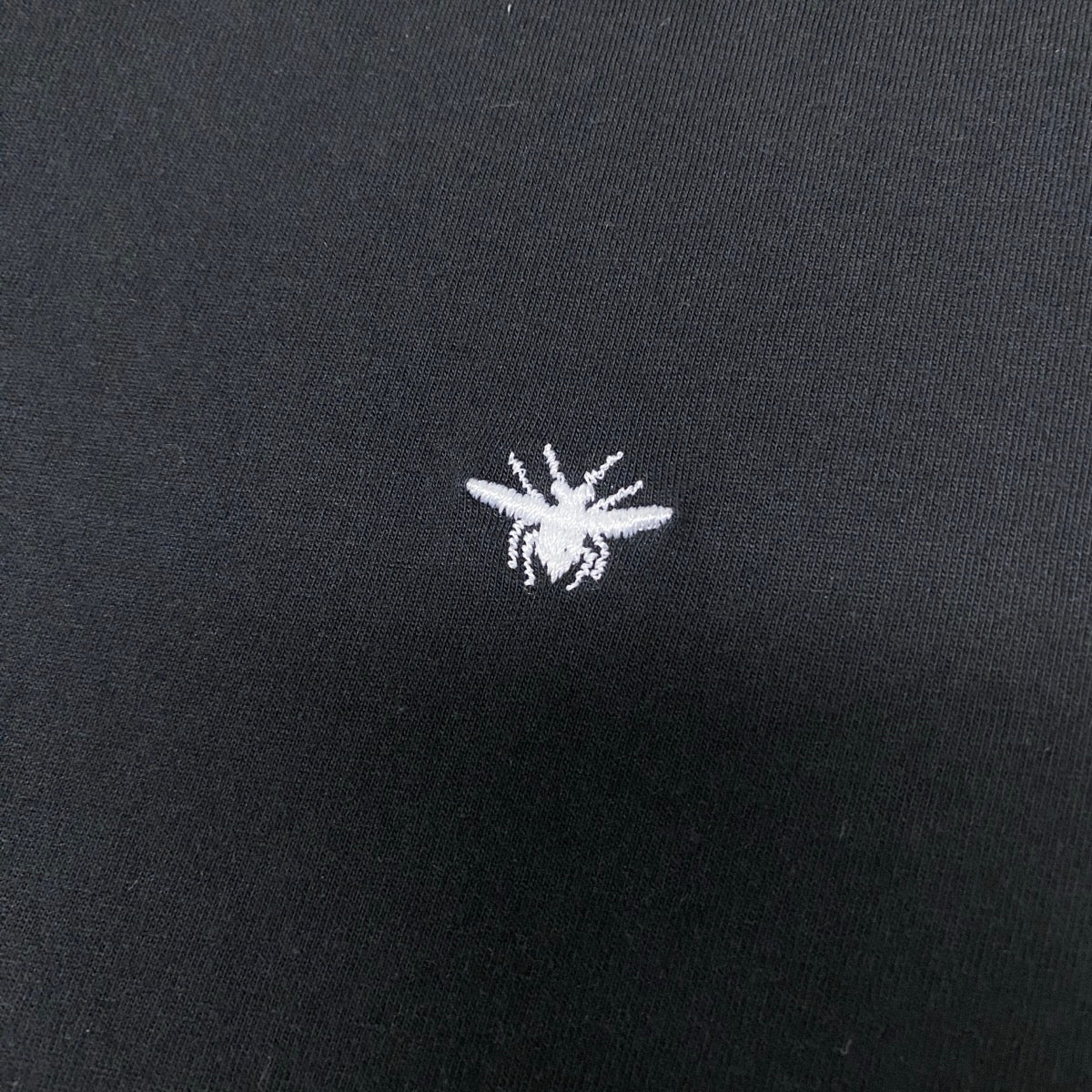 Mf18 Dior Homme ディオールオム Bee刺繍 ワンポイント Tシャツ Bee Embroidered T-Shirt M ブラックt18r
