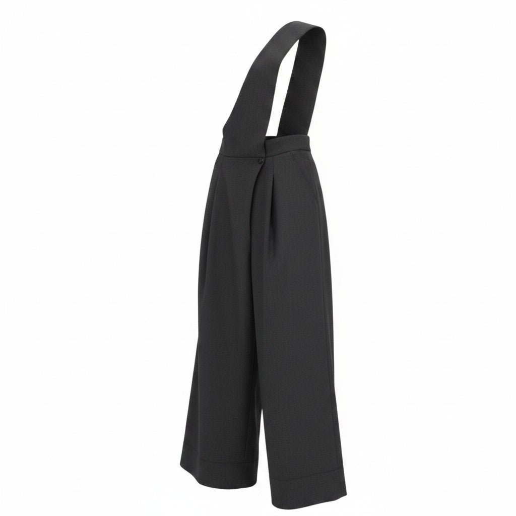 Eh31 DIOR ディオール スカーフベルト付トラウザーパンツ 443C134A6268 サイズ44 ダークグレー ヴァージンウール レディースo07t