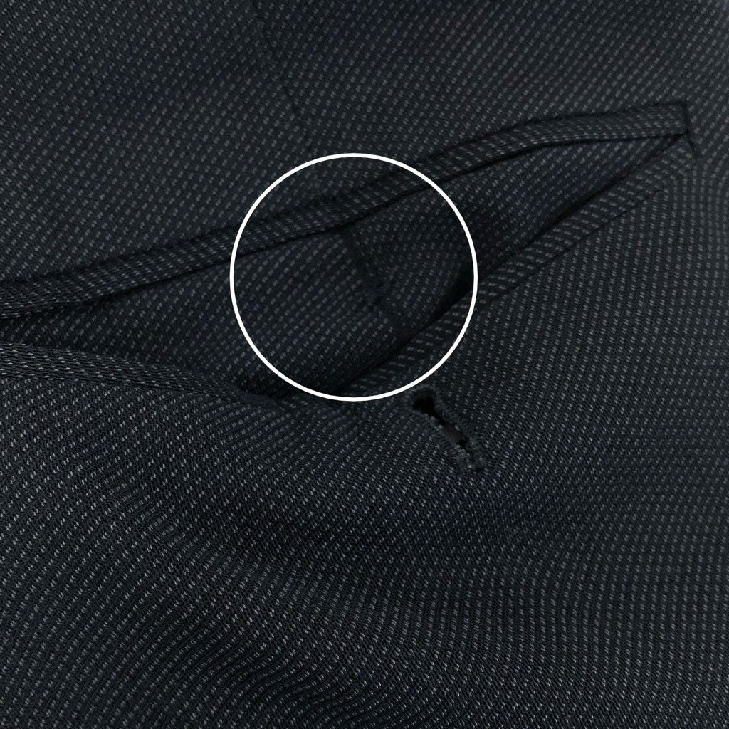 42a27 GIORGIO ARMANI ジョルジオアルマーニ イタリア製 セットアップ ダブルスーツ フォーマル ウールブレンド〇 大きいサイズ 52 ブラックo07t