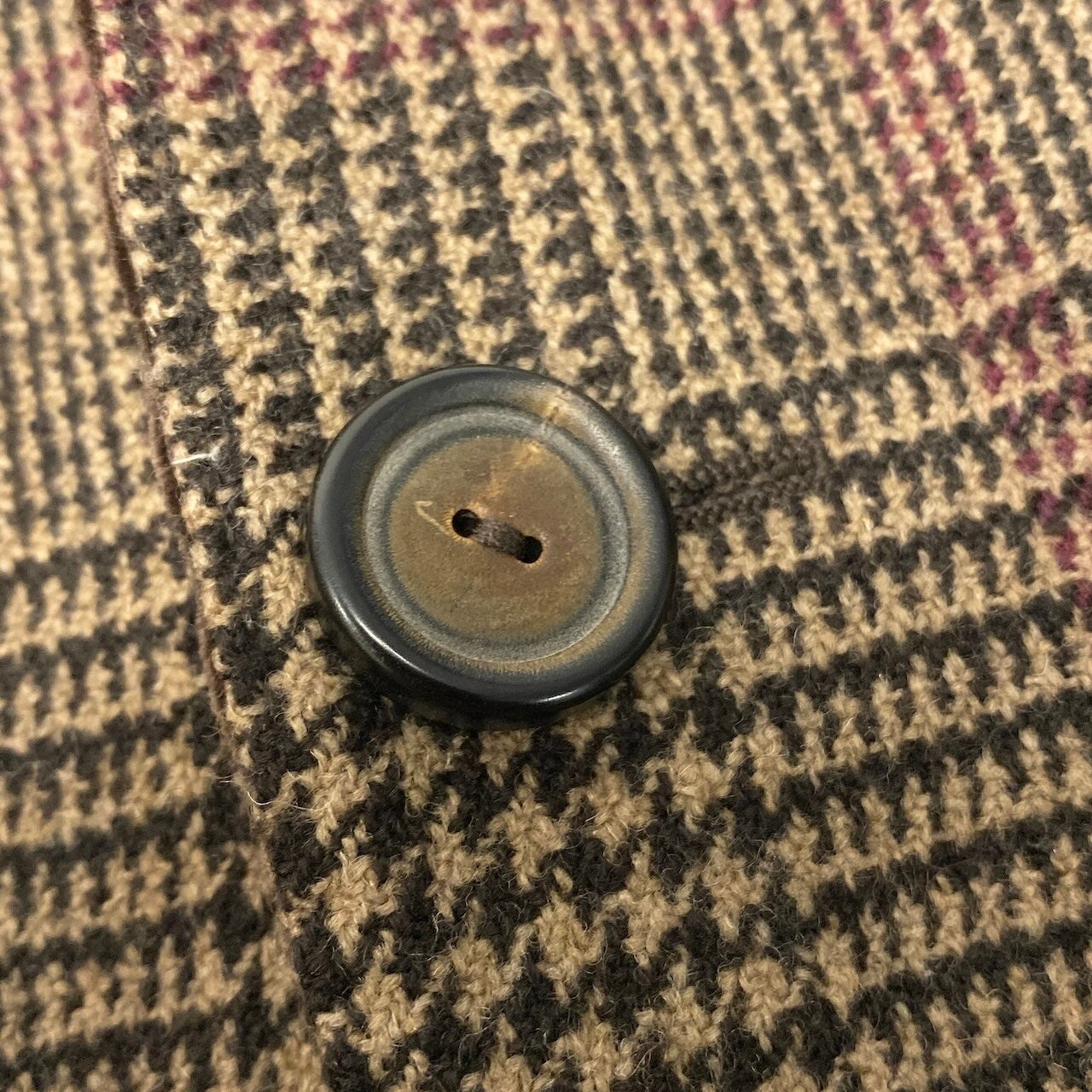 71e8 ETRO エトロ テーラードジャケット グレンチェック コーデュロイ切替 裏地総柄  サイズ48 ブラウン系 メンズ 紳士服u02t