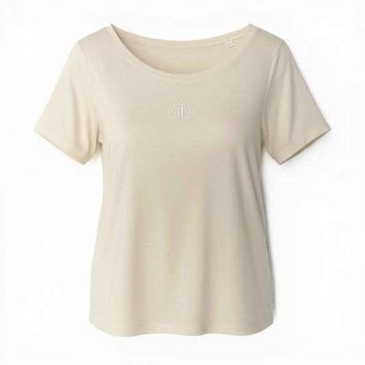 c30 Christian Dior Embroidered Emblem Short Sleeve T-Shirtu02t
