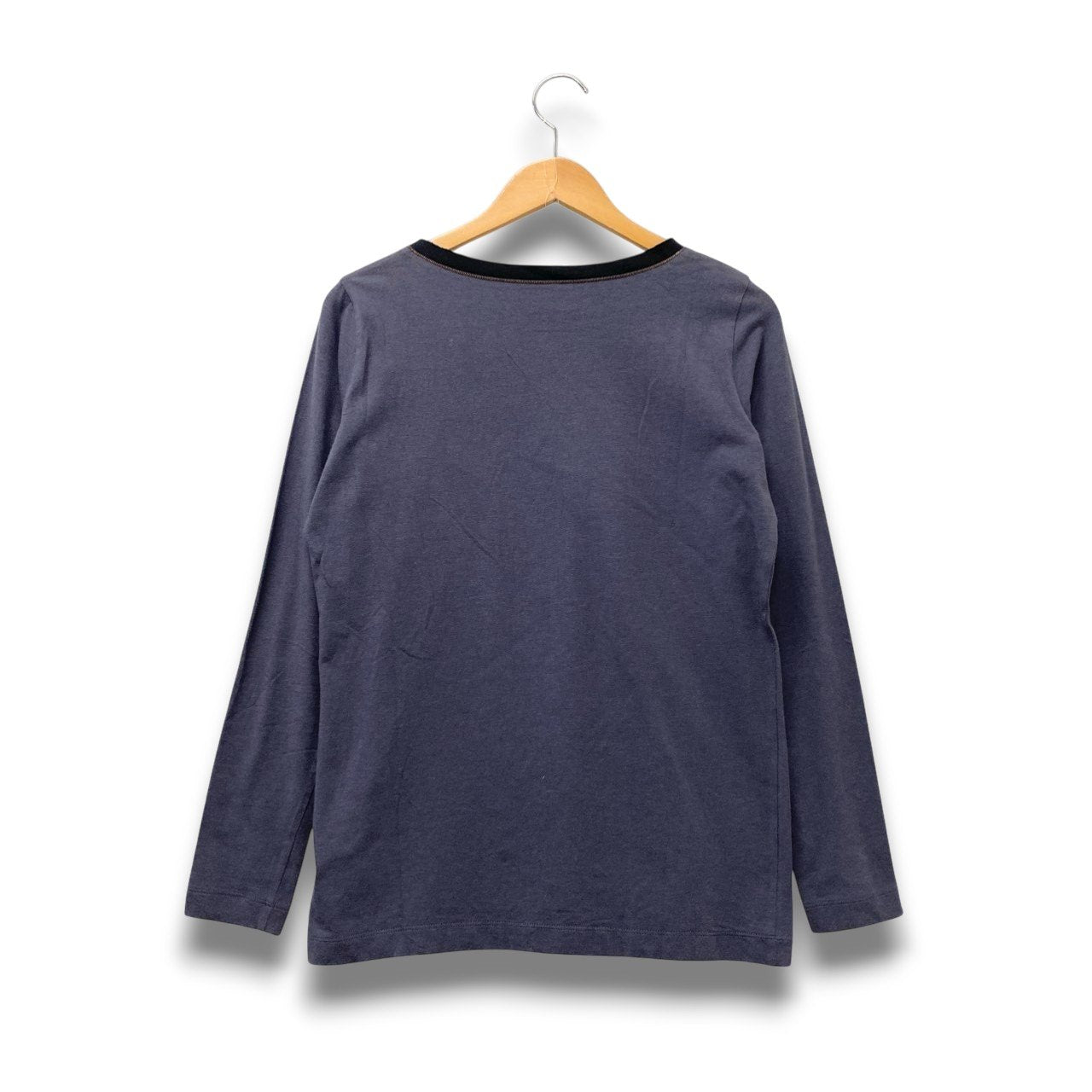 78b26 FABIANA FILIPPI ファビアナフィリッピ 長袖カットソー トップス イタリア製 Mサイズ ネイビー レディース 女性用u02t