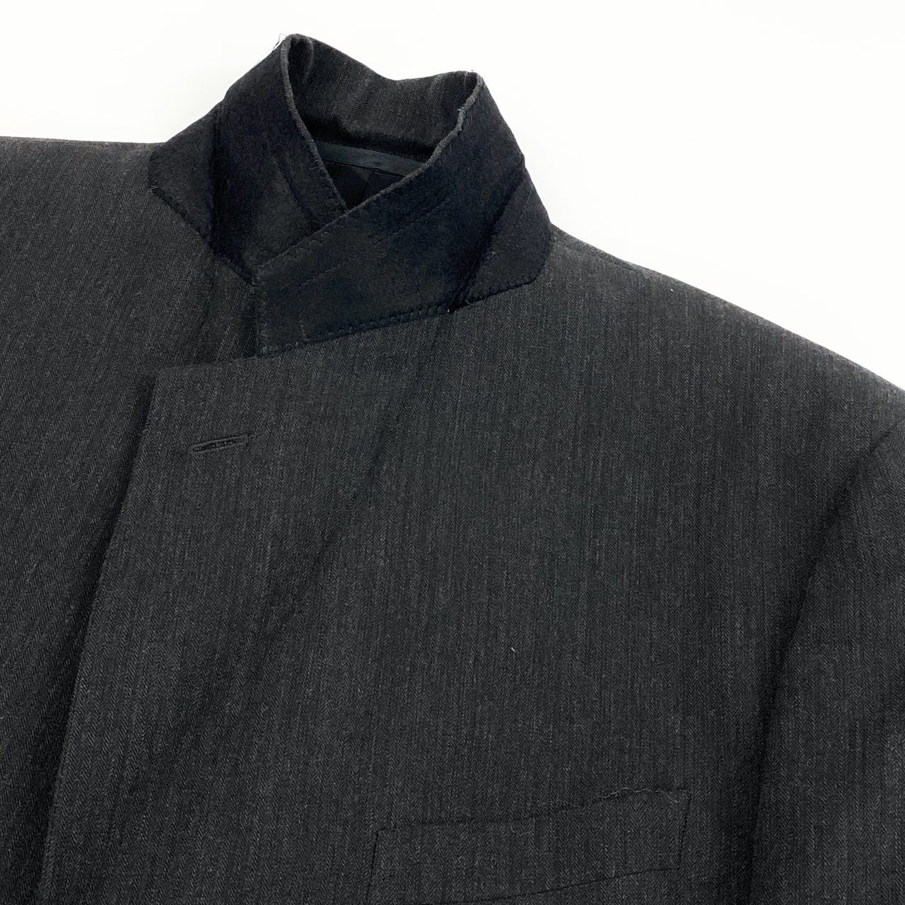 3d15 ARMANI COLLEZIONI アルマーニコレッツォーニ セットアップスーツ シングルスーツ 54/R ダークグレー ウール100％ メンズ 紳士服o07t