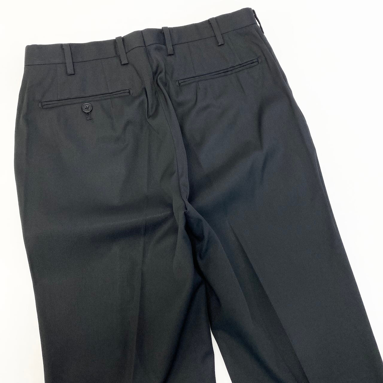66d27 【美品】 BURBERRY BLACK LABEL バーバリー ブラックレーベル セットアップスーツ シングルスーツ 3B 無地 メンズ 紳士服 ビジネス 38R ブラックo07t