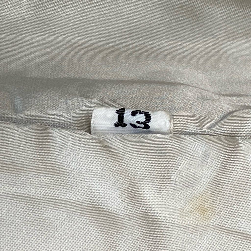 25L15 ブルーフォックス ファーコート サイズ13号 ホワイト 本毛皮 袖螺旋デザイン FOX FUR 希少デザインt18r