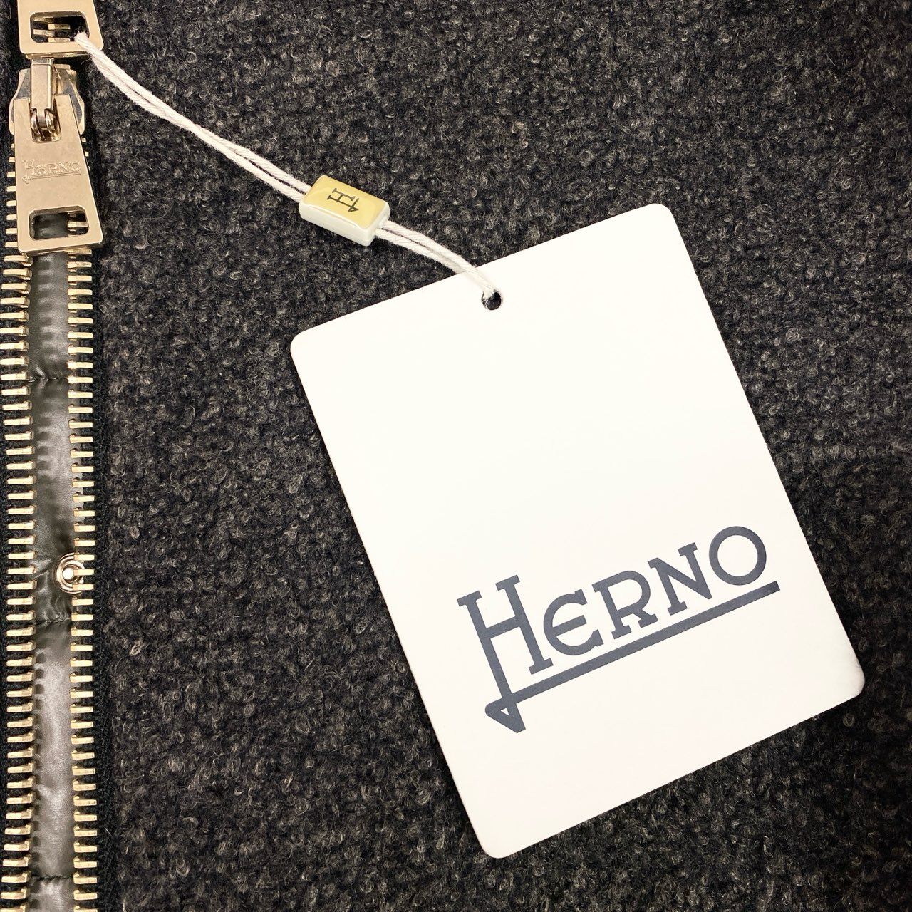 50b16 《未使用品》定価19万 HERNO ヘルノ 2WAY ダウンドッキングコート サイズ42 グレー Down Docking Coat タグ付きt18r