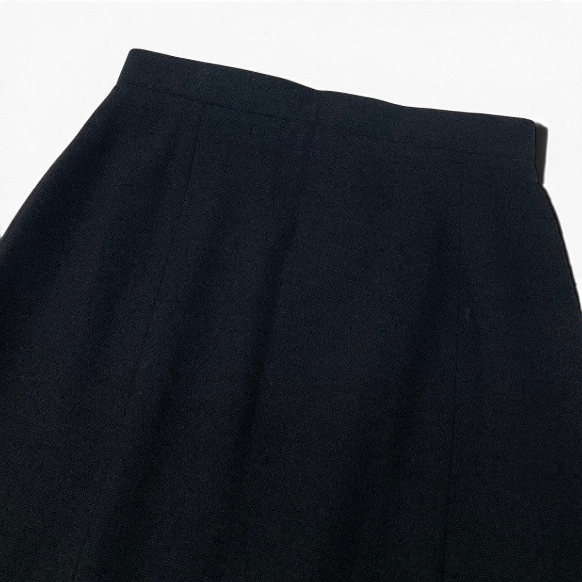 i27 【美品】CHANEL 1998年 タイトスカート ツイード ココマークボタン 36サイズ ブラック レディース 女性用u02t