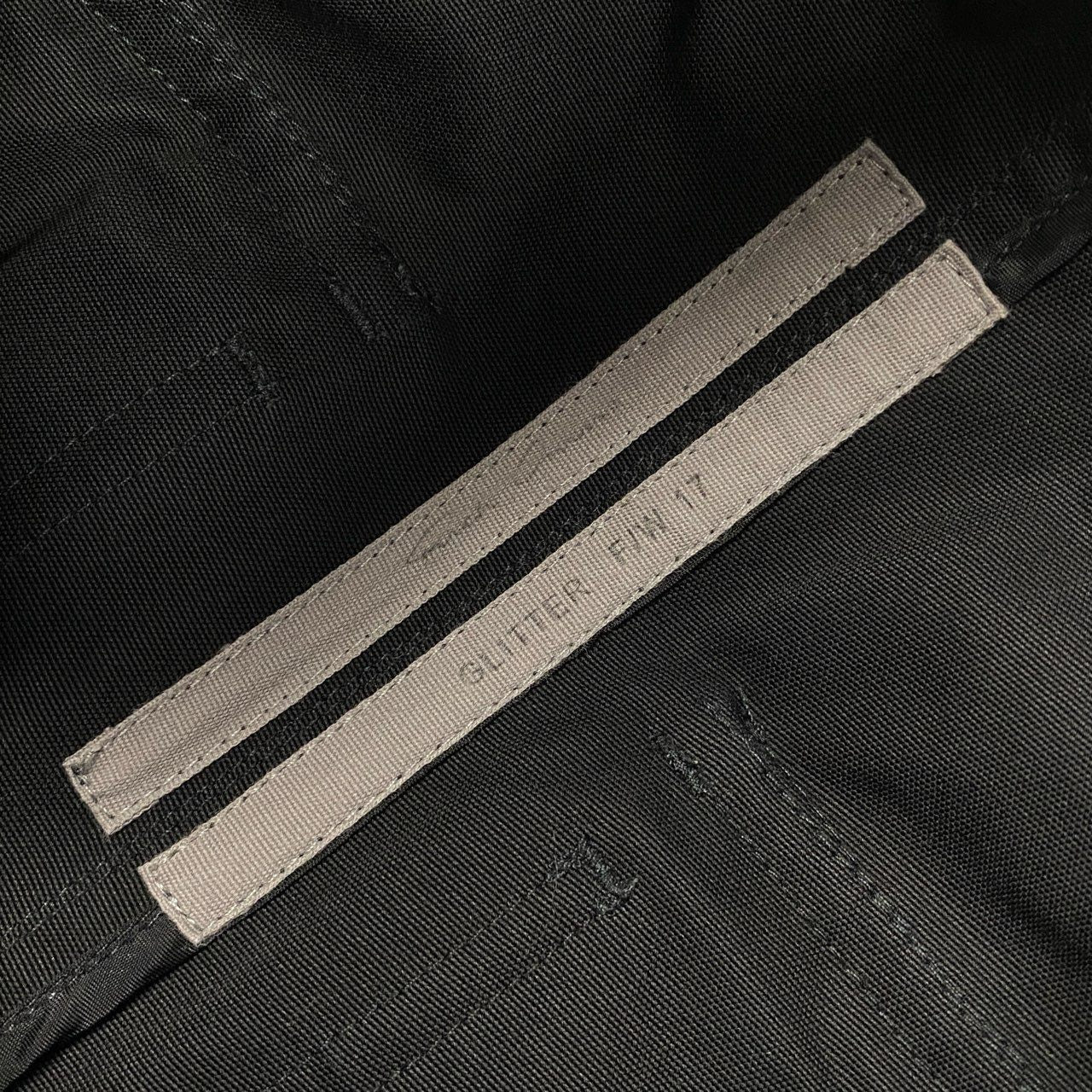 65a14【未使用タグ付】 Rick Owens リックオウエンス Astaires Cropped Pants アステアクロップドパンツ ボトムス ウエストゴム〇 イタリア製 メンズ 紳士服 46 ブラック コットン100％o07t