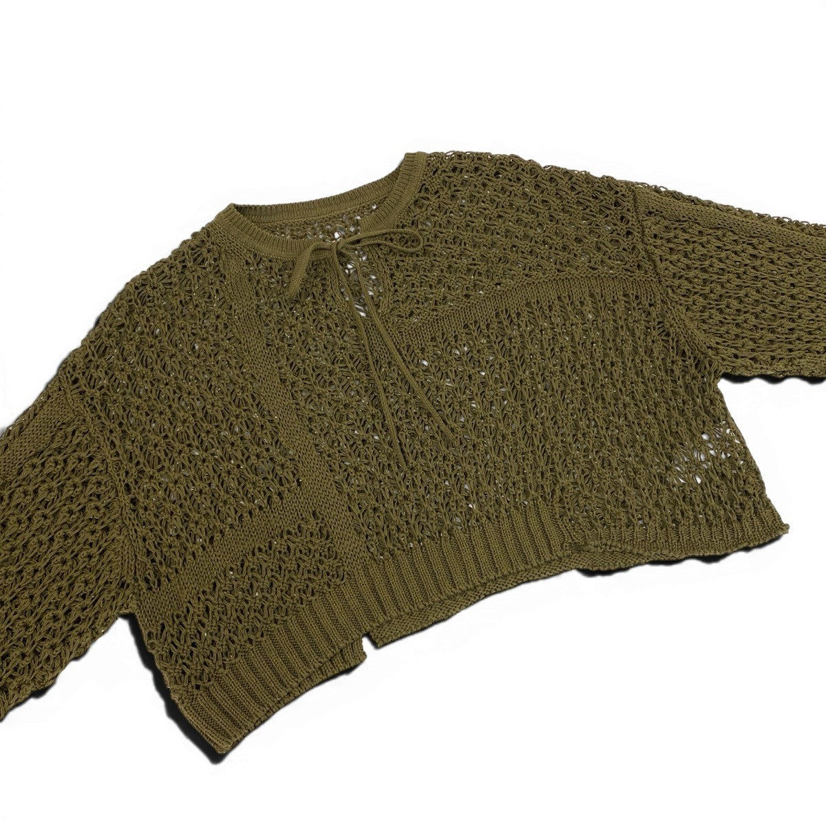 Af4 Y’ｓ ワイズ メッシュニットトップ Mesh Knit Short Top YP-K06-083 サイズ2 カーキ Yohji Yamamoto ヨウジヤマモトt18rt18r