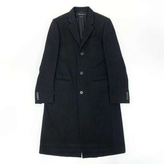 45j10 MARC JACOBS マークジェイコブス チェスターコート ロングコート ウールコート アウター 48サイズ ブラック メンズu02t