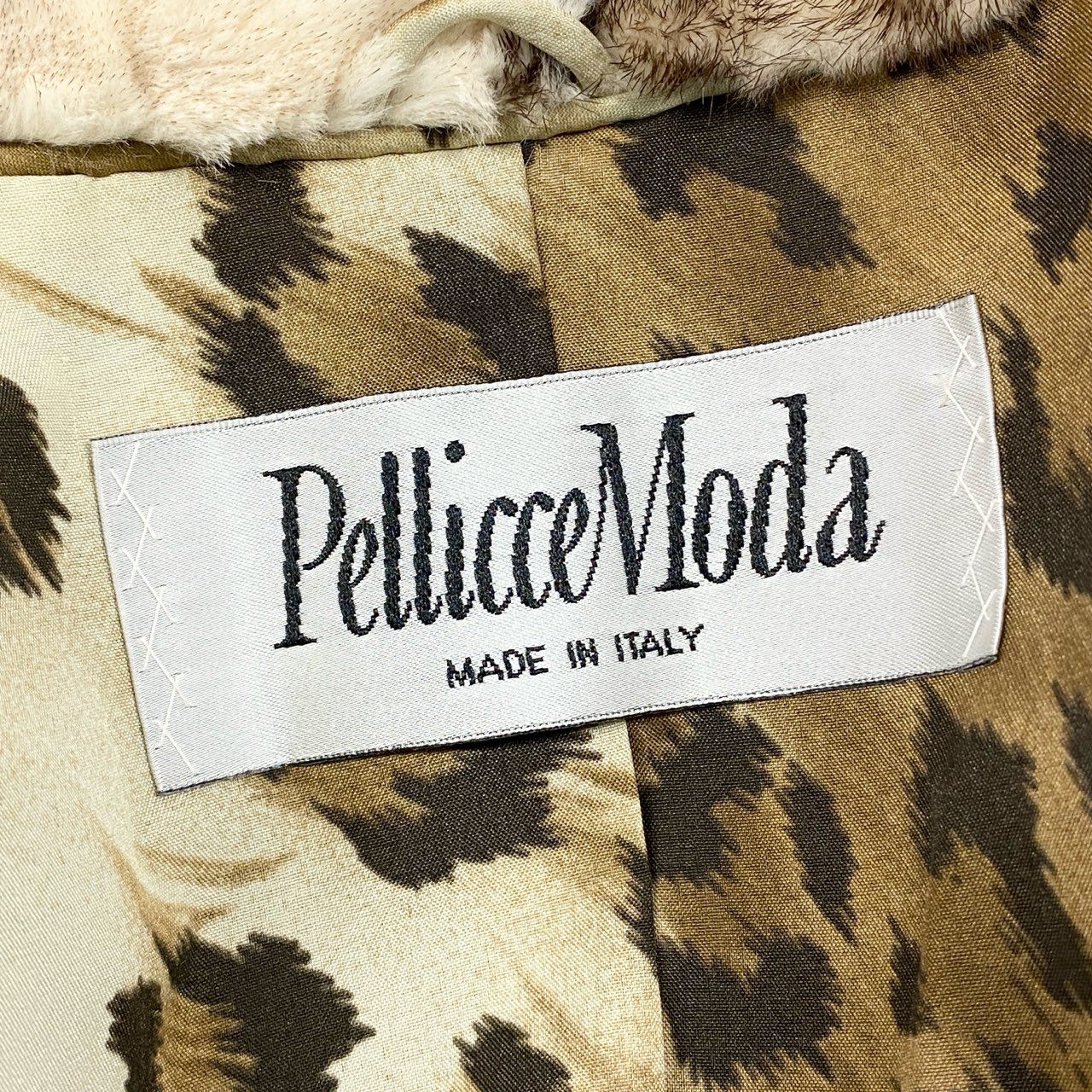 48k2《超希少》 Pellicce Moda ペリーチェモーダ クロスミンク カービングデザイン 超ロングコート 135cm 最高級本毛皮 CROSS MINK FURt18r