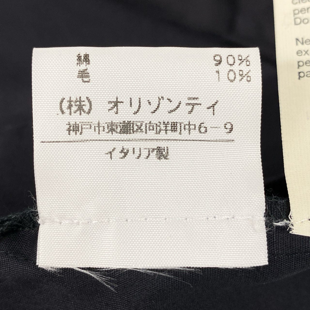 50f5 Vivienne Westwood ヴィヴィアンウエストウッド オリゾンティ ニット切替 長袖ブラウス ロングスリーブ トップス リボン イタリア製 変形デザイン Sサイズ ブラック系