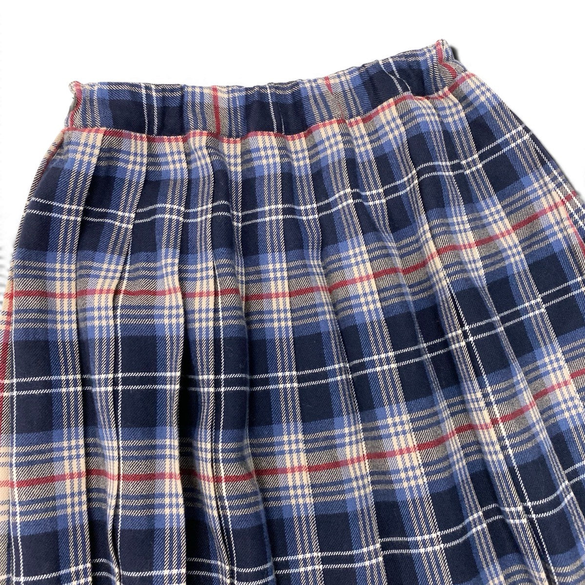 Ig9 BURBERRY バーバリー ラップスカート チェック柄 バックプリーツ サイズS/160 マルチカラー レディースo07t