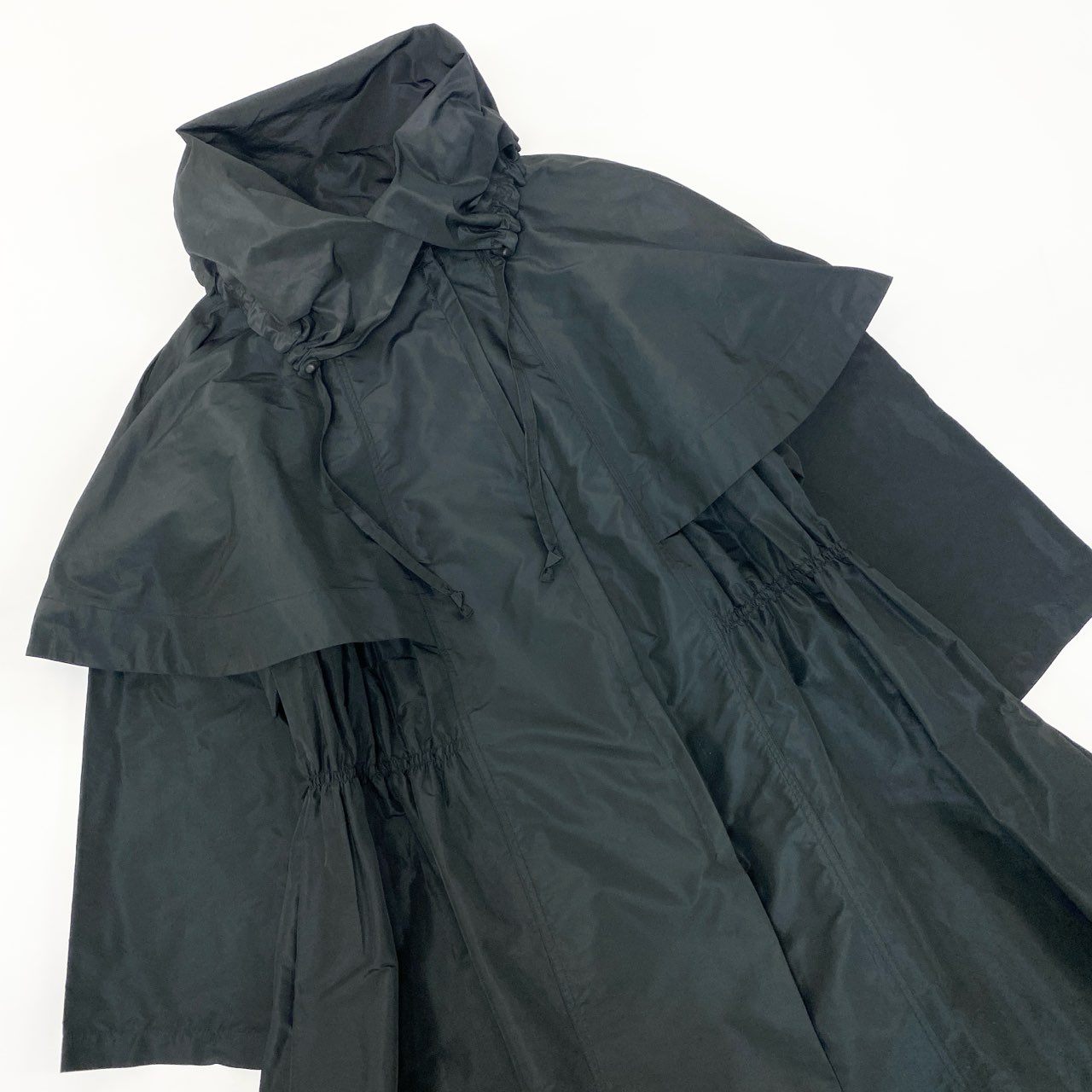 28k29 TOKUKO 1er VOL トクコプルミエヴォル フルジップ ロングコート ロングスリーブ 袖取り外し可○ 2way ハイネック レディース 女性用 9 ブラック ポリエステル100％u02t