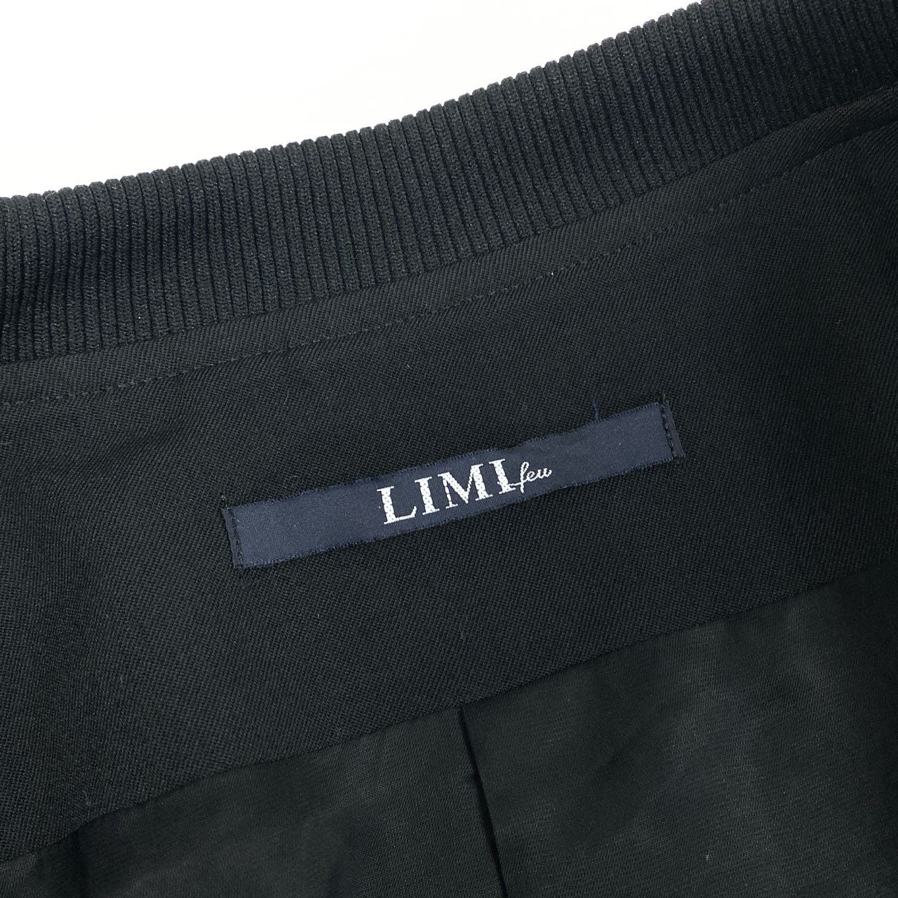 13b10 《美品》 LIMI feu リミフゥ ウールギャバジン 変形ジャケット 着物羽織 和装 ブラック ウール レディース ヨウジヤマモトk02i