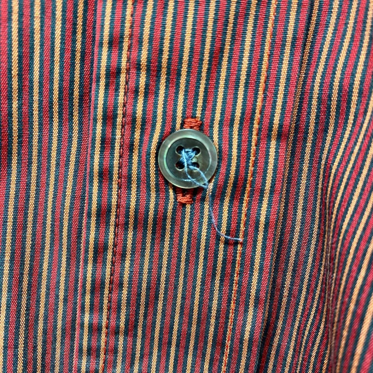 22f17 Paul Smith ポールスミス ロングスリーブシャツ ストライプ柄 サイズM マルチカラー コットン100％ メンズ 紳士服o07t