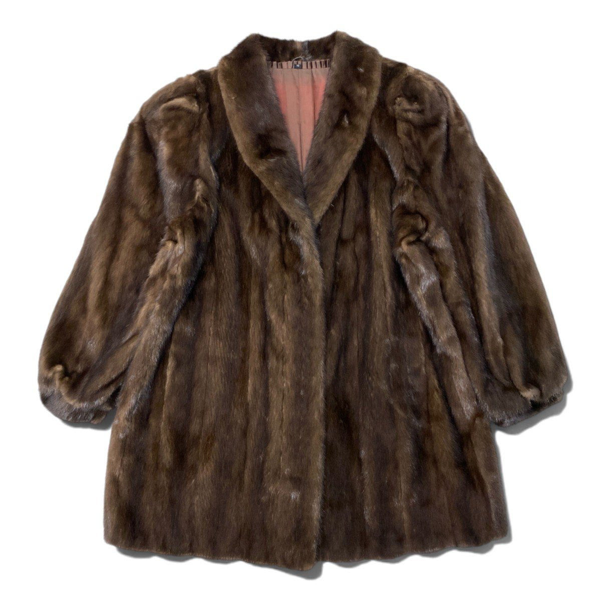 64h19 SAGA MINK サガミンク 銀サガ デミバフミンク ミンクコート ロングコート FREE ブラウン ミンクファー Mink Fur Coatu02t