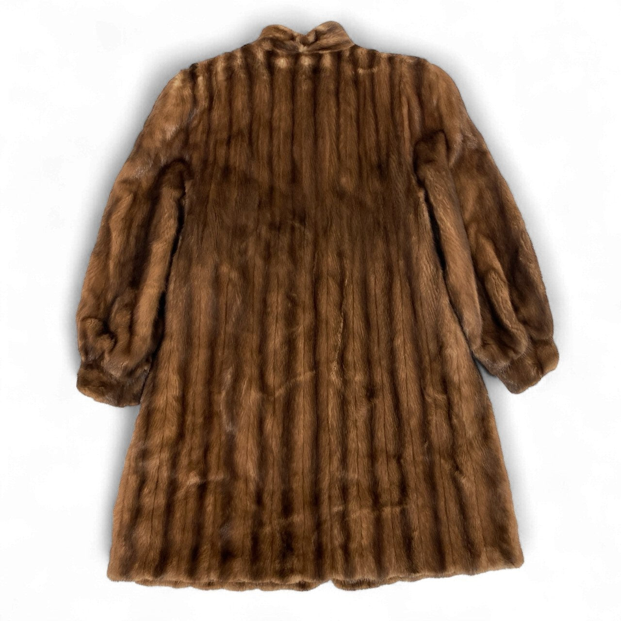 27k14 SAGA MINK サガミンク 銀サガ デミバフミンク ロングコート 95cm F ブラウン 本毛皮 MINK FUR リアルファーt18r