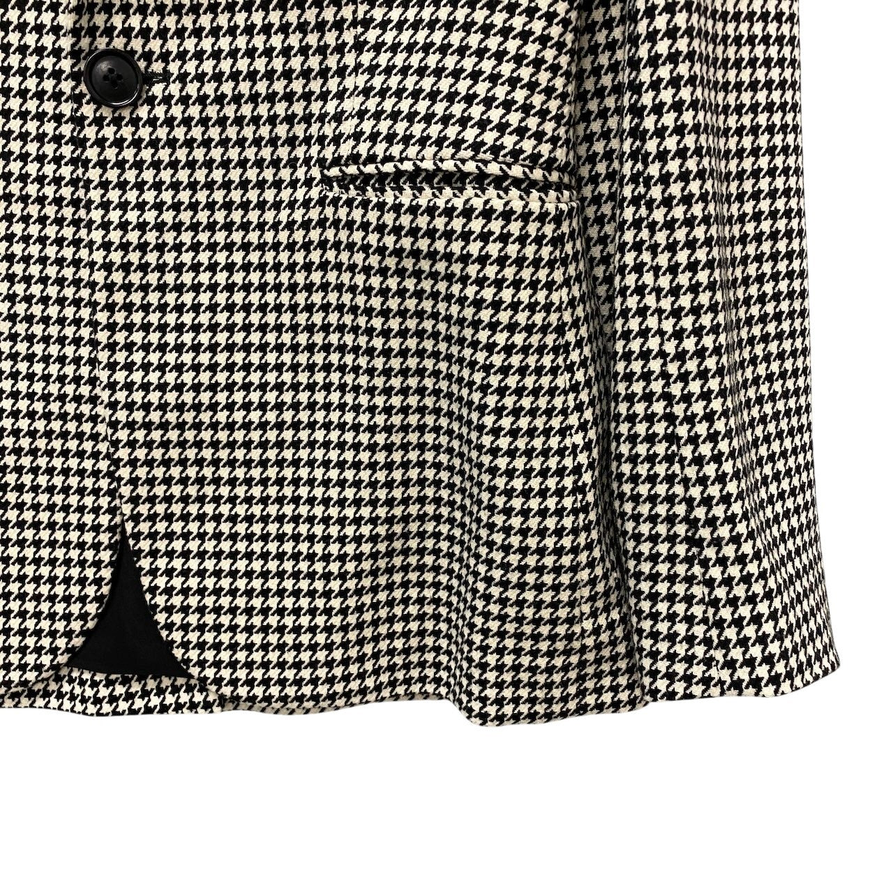 14g5 RALPH LAUREN ラルフローレン BLACK LABEL ブラックレーベル テーラードジャケット ウールジャケット 千鳥格子 イタリア製 4サイズ ブラック ホワイト ウール100％ レディース 女性用u02t