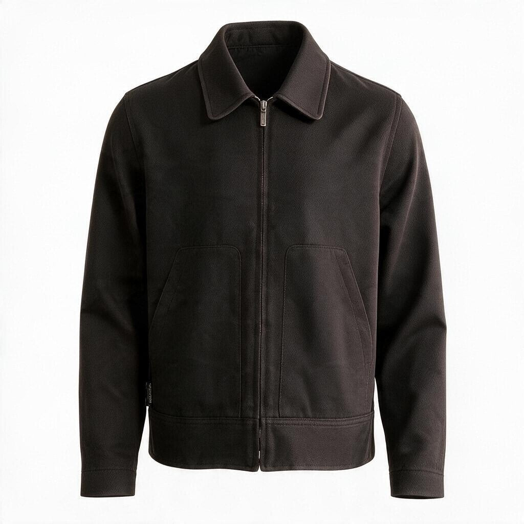 j16 CHANEL シャネル 99P ロゴジップアップ ジャケット Vintage Logo Zip-Up Jacket Brown P12840 Size 40 ブラウンt18r