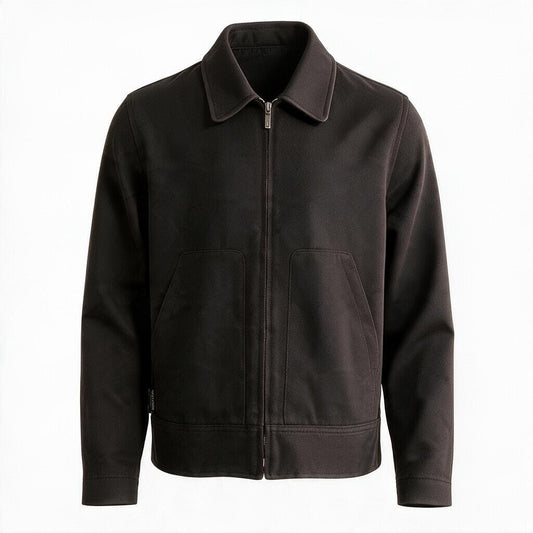 j16 CHANEL シャネル 99P ロゴジップアップ ジャケット Vintage Logo Zip-Up Jacket Brown P12840 Size 40 ブラウンt18r