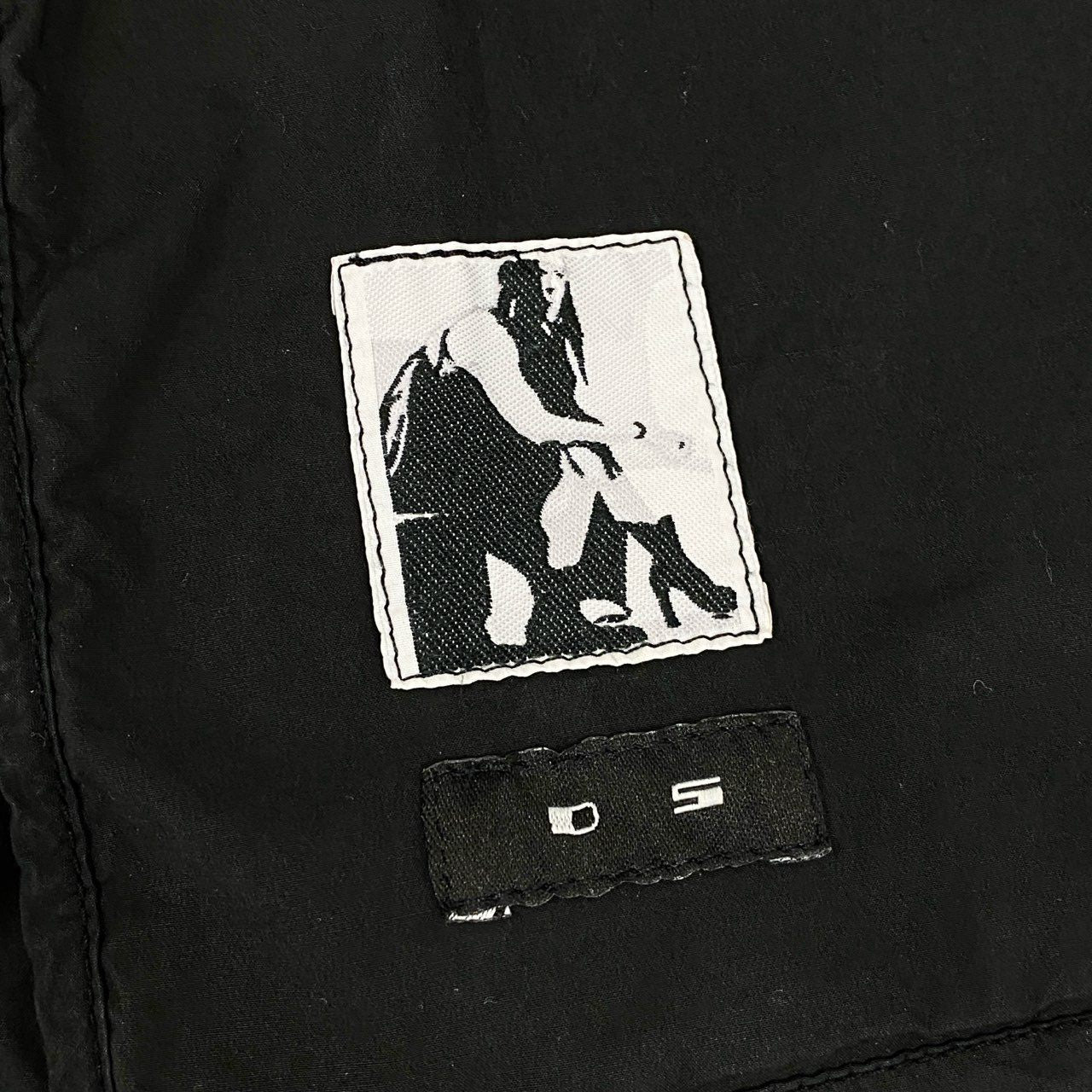 8L5 Rick Owens リックオウエンス コーティングパーカー ジップパーカー DRKSHDW アウター DU3762 Lサイズ ブラック メンズu02t