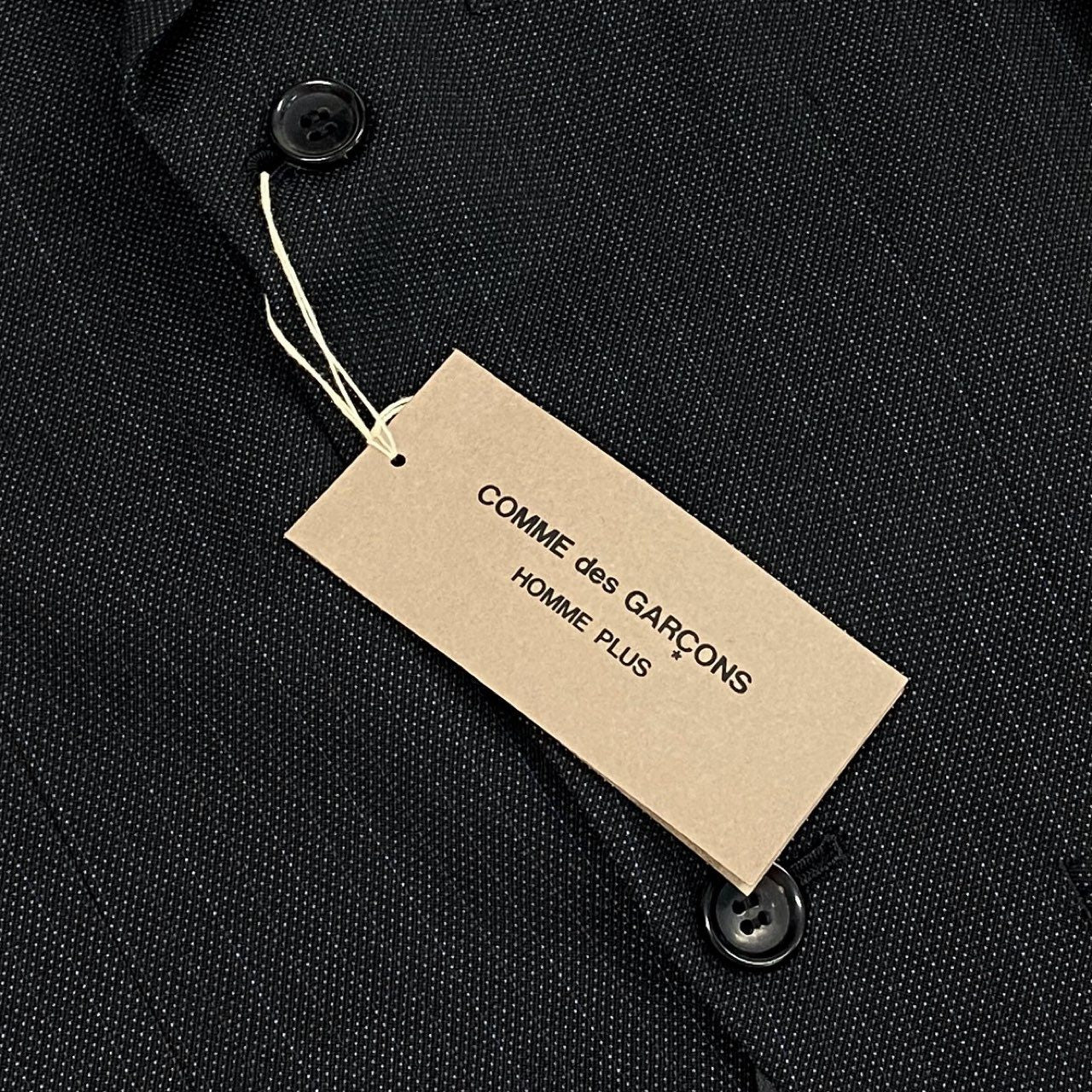 Ab10【極美品】COMME des GARCONS HOMME PLUS コムデギャルソンオムプリュス 2004 テーラードジャケット ピンストライプ 日本製 PN-J028 Sサイズ グレー メンズ 男性用k02i