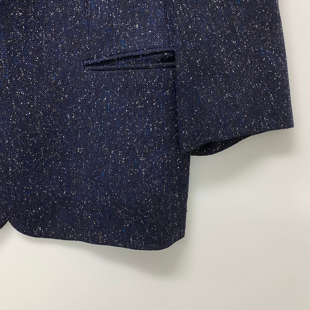 73e15 BOSS HUGO BOSS ボス  ヒューゴボス テーラードジャケット STRETCH シングル 3B サイズ52 ネイビー メンズ 紳士服u02t