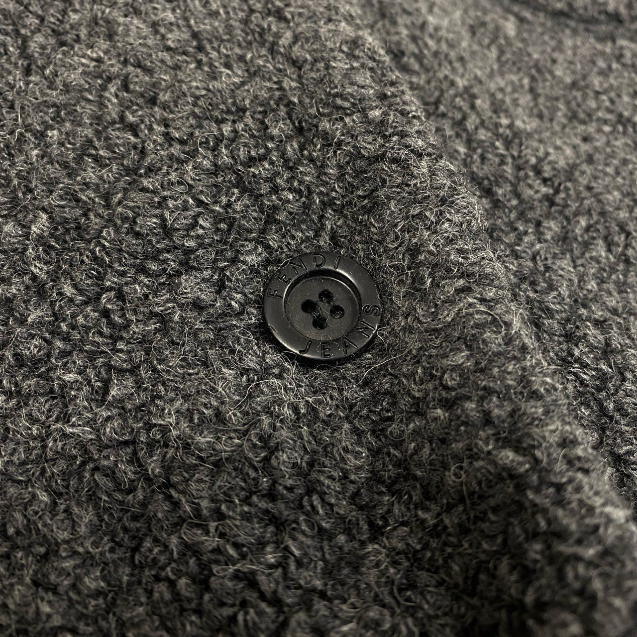 1L24 Vintage Fendi Jeans Karakuru ヴィンテージ フェンディ ジーンズ Boa Coat ボアコート ロングコート Size 42 レディース 女性用k02i