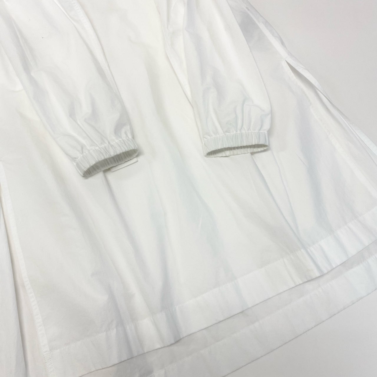 9a19 JIL SANDER ジルサンダー 2023SS 変形シャツワンピース ロングワンピース ベルト付き サイズ32 ホワイト レディース 女性用 トップス 春夏k02i