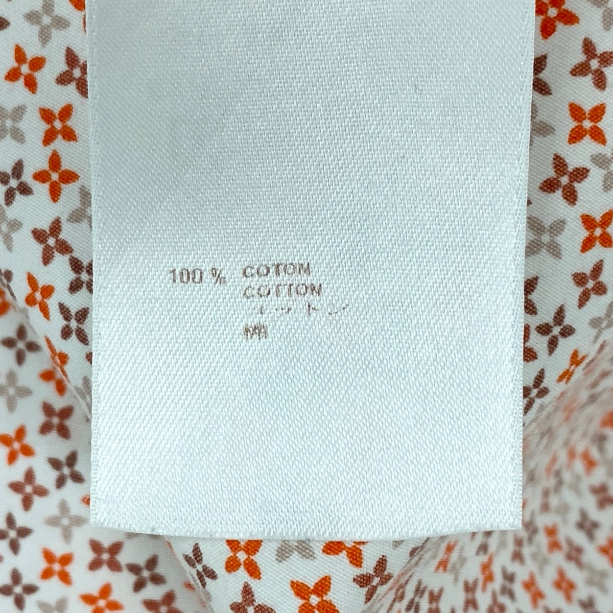 84e22 LOUIS VUITTON ルイヴィトン モノグラム 総柄シャツ ロングスリーブシャツ サイズS マルチカラー コットン100％ メンズ 紳士服u02t