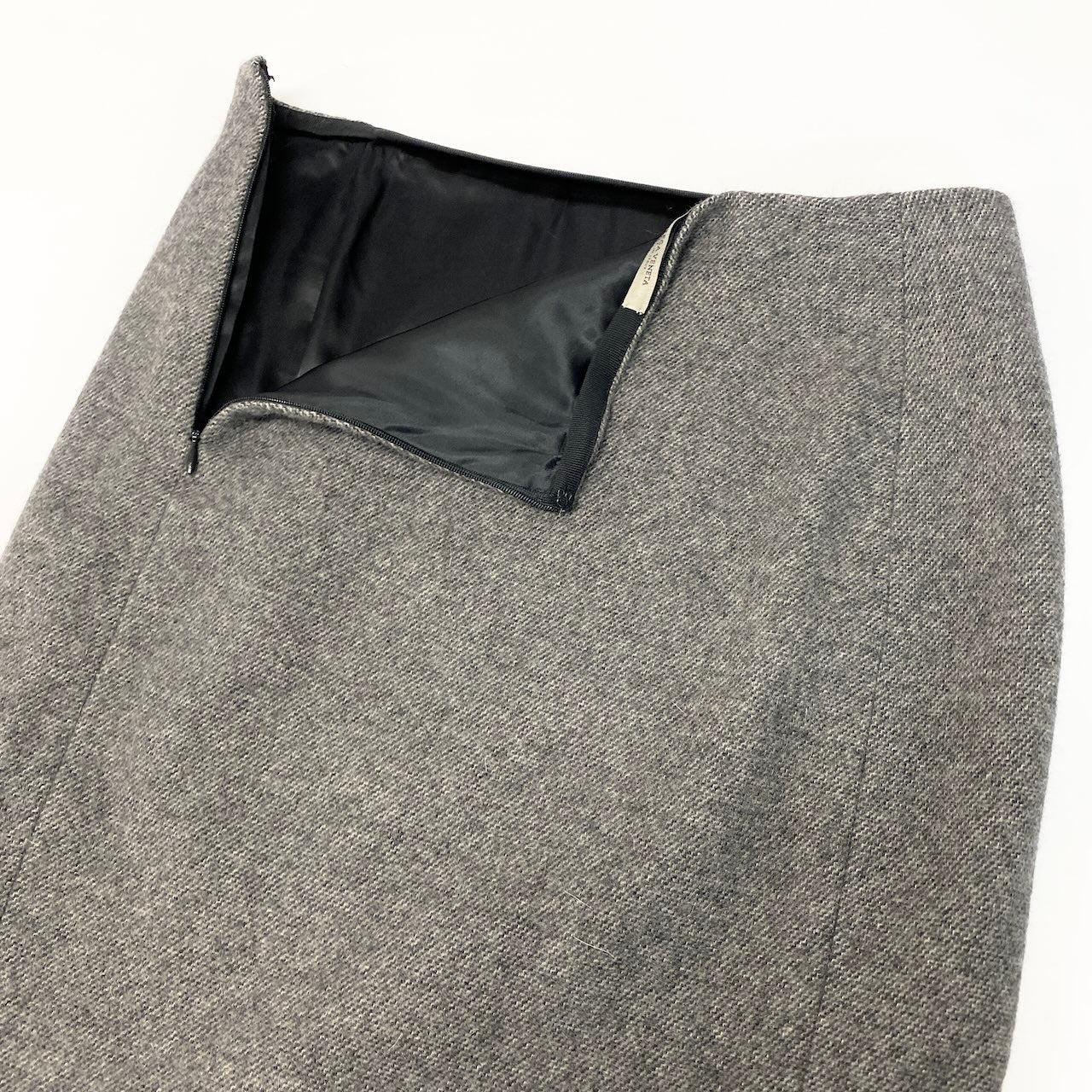 E Bottega Veneta ボッテガヴェネタ スカートセットアップ ジャケット スカート アンゴラ混 イタリア製 38サイズ グレー系 レディース 女性用nu1