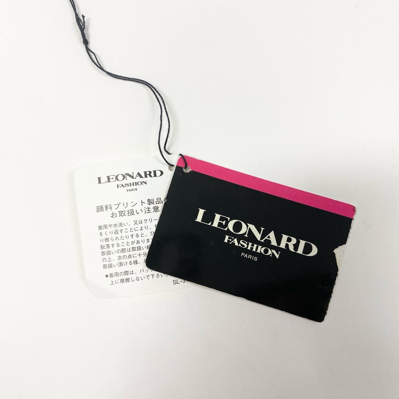6b12 LEONARD レオナール ロングスリーブカットソー カンカン素材 美しい花柄プリント 0179513 Lサイズ ネイビー レディース 女性用u02t