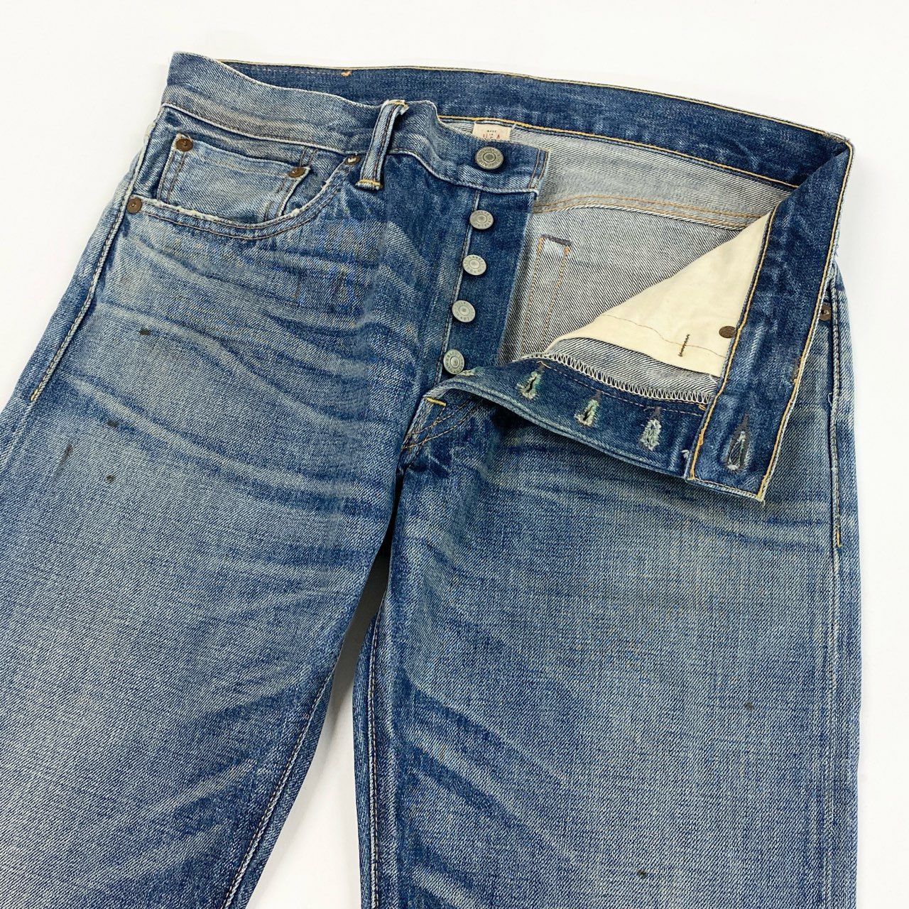 37L19 DOUBLE RL ダブルアールエル RRL ローストレート デニムパンツ R41RB05 31×30 インディゴ ブルー ジーンズ Ralph Lauren ラルフローレンt18r