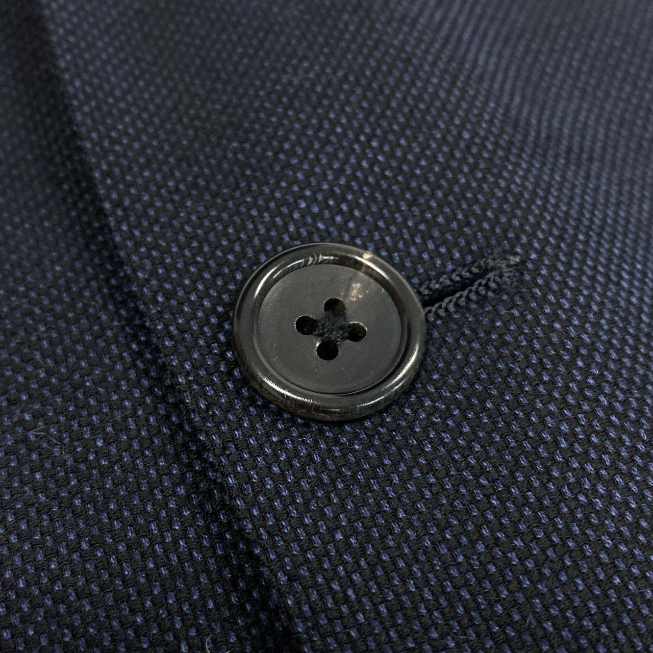 37a19 【美品】 J.PRESS Jプレス ジェイプレス テーラードジャケット アンコンジャケット ウールブレンド〇 メンズ 紳士服 サイズL ネイビーu02t