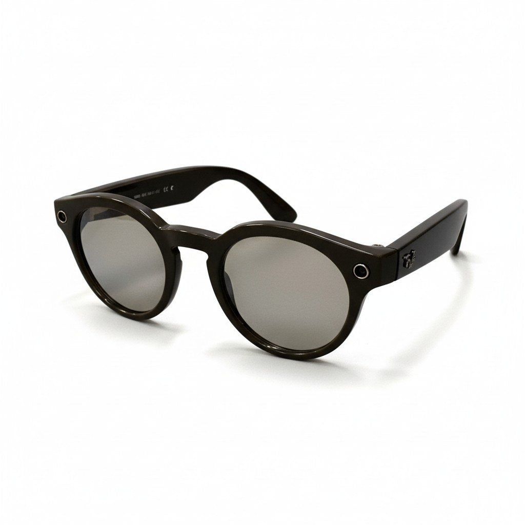 c20 Ray-Ban レイバン スマートグラス Facebook Stories サングラス 48□23 ブラウン WAYFARER 動作確認済みt18r