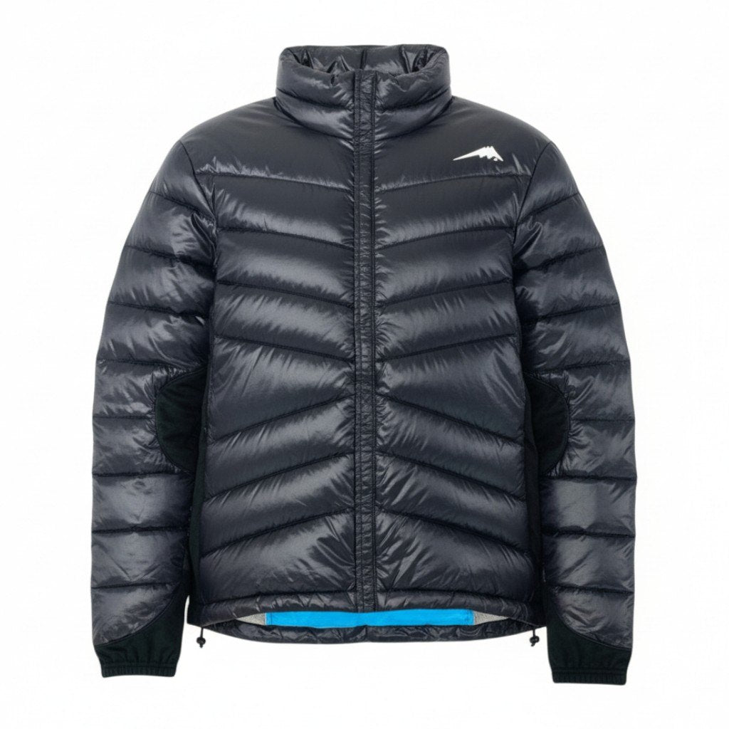 39l15 KUSHITANI クシタニ ホワイトグース ダウンジャケット アウター  Lサイズ ブラック ナイロン メンズo07t