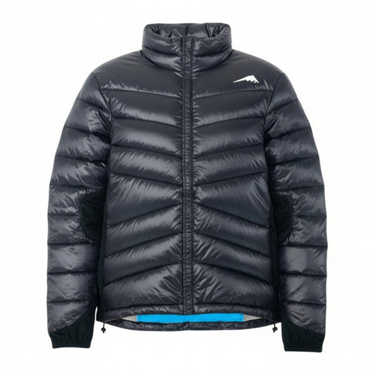 39l15 KUSHITANI クシタニ ホワイトグース ダウンジャケット アウター  Lサイズ ブラック ナイロン メンズo07t