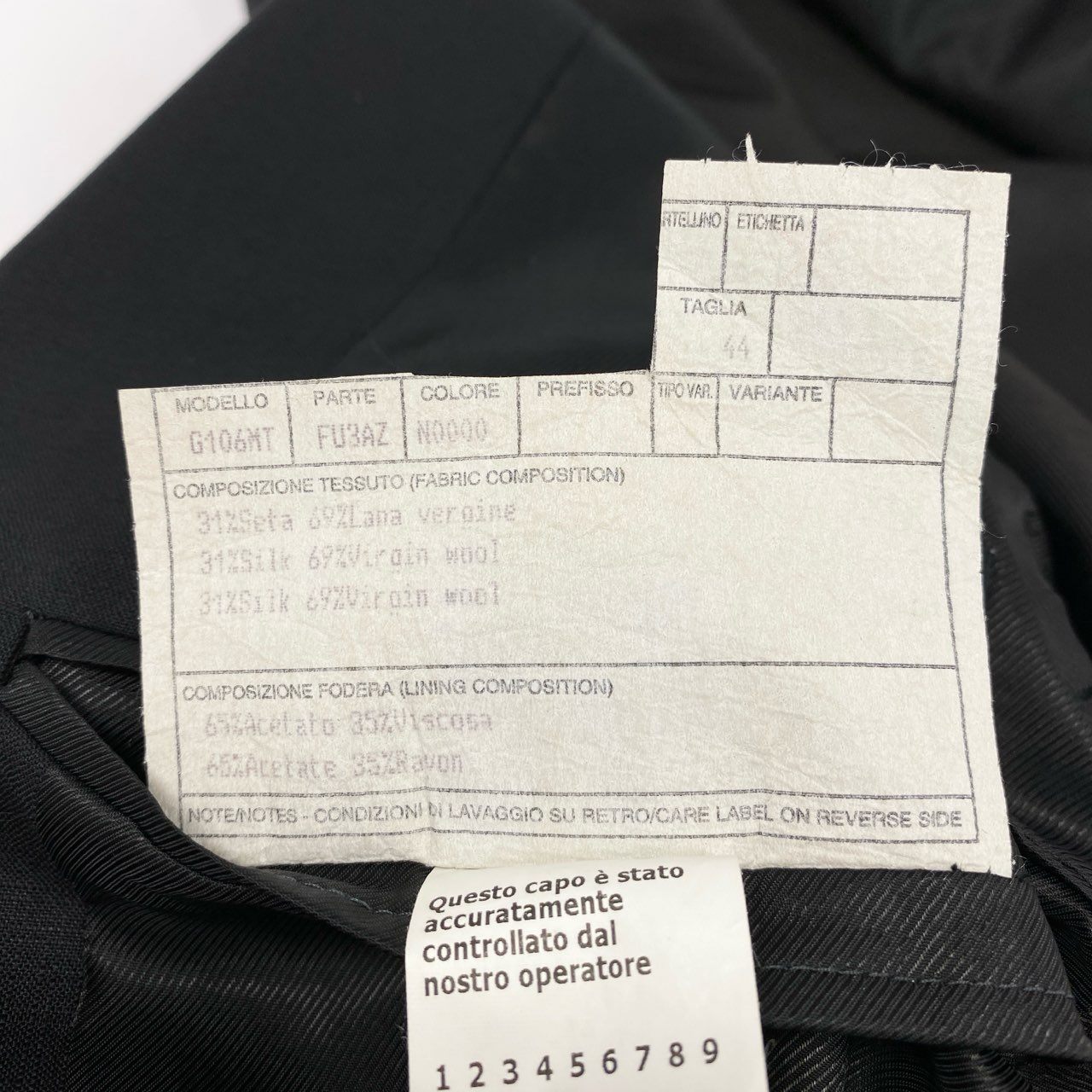 66g8 DOLCE&GABBANA ドルチェアンドガッバーナ テーラードジャケット ブレザー ビジネス フォーマル イタリア製 44 ブラック メンズ