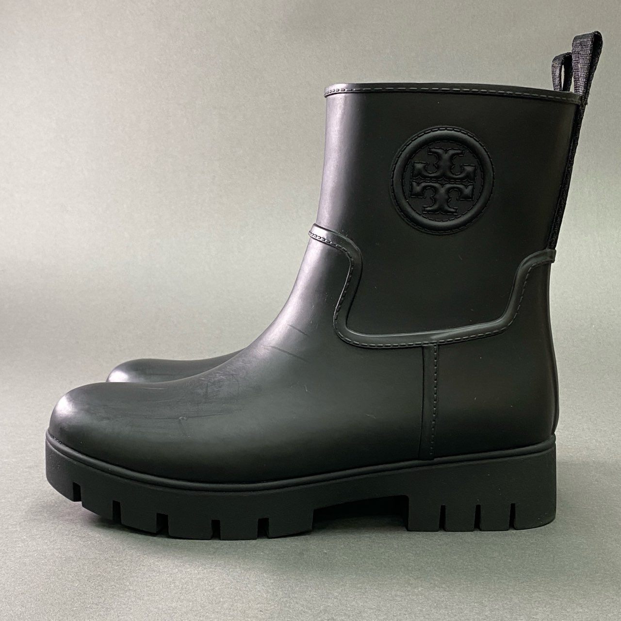 1k5 TORY BURCH トリーバーチ ANKLE アンクル レインブーツ 89510 9 ブラック RAIN BOOT 箱付き シューズ