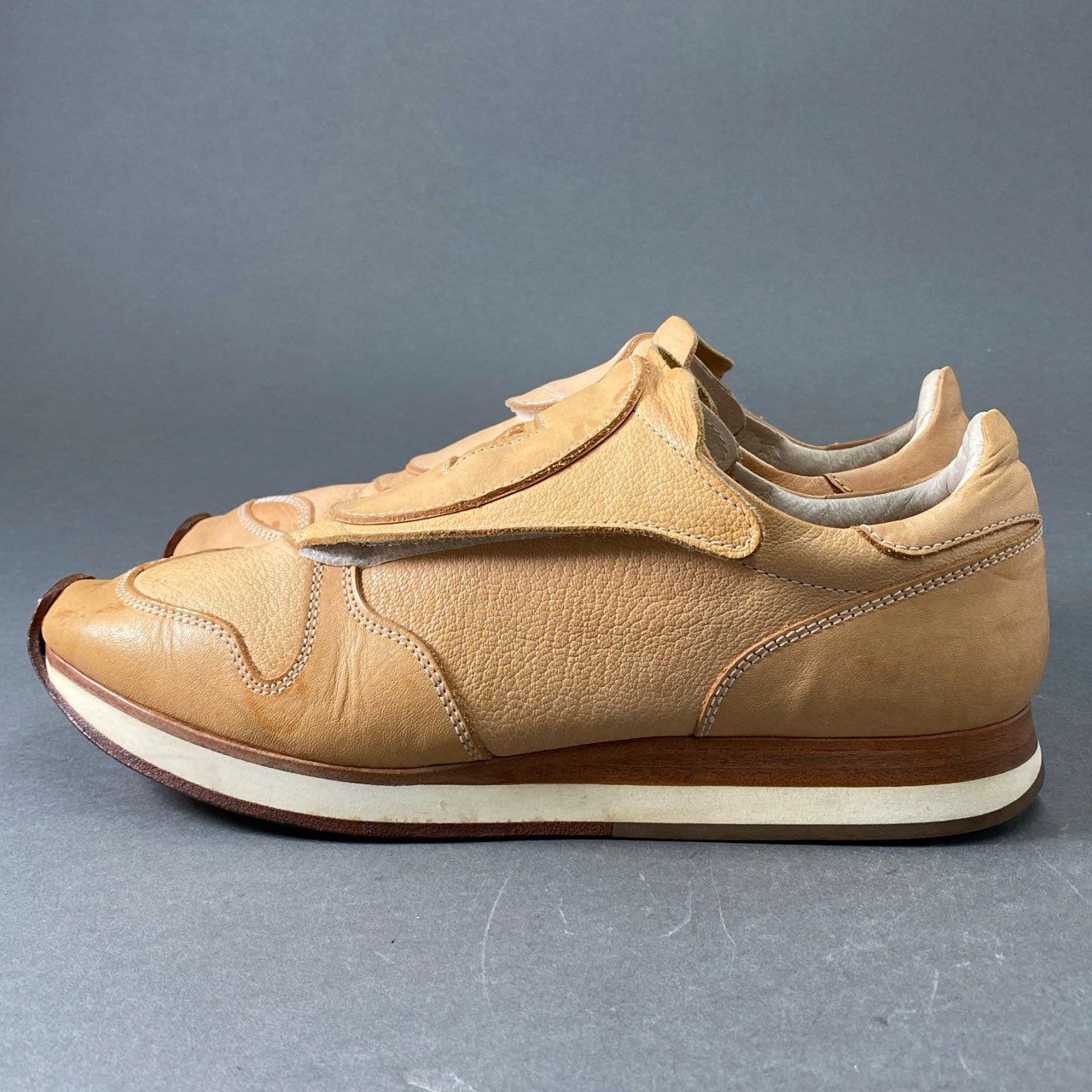 e14 Hender Scheme エンダースキーマ manual industrial products09 ローカットスニーカー シューズ mip-09 6 キャメル レザー