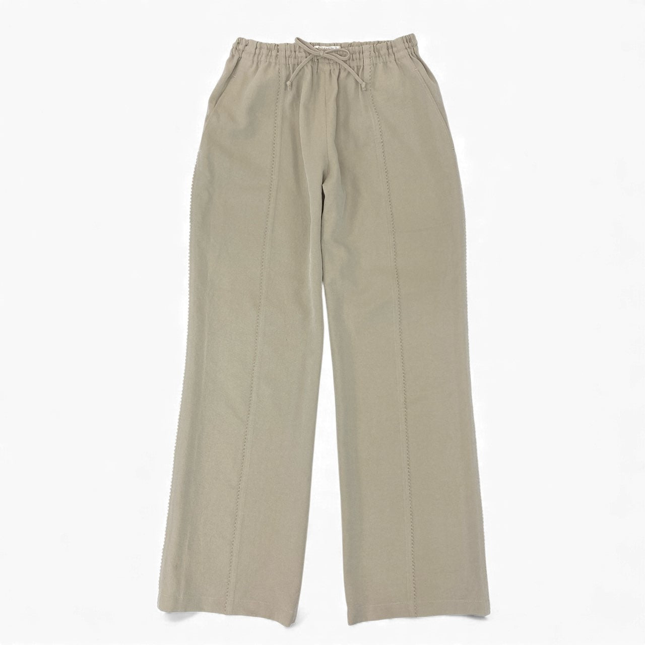 21k14《美品》 PLEATS PLEASE プリーツプリーズ イッセイミヤケ ストレートパンツ ボトムス ウエストゴム レディース 女性用 PP92-ZF856 3 ベージュ ポリエステル100％u02t