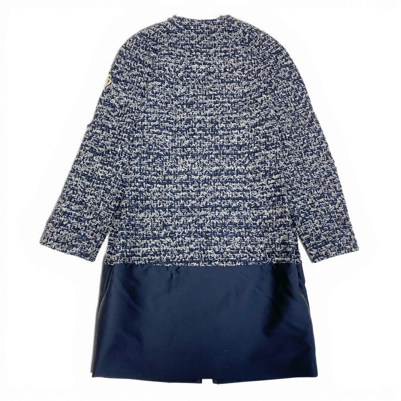 4a4 Moncler LAURINE GIACCONE モンクレール ローリン tweed coat ツイードコート アウター ダブルジップ size 0 レディース 女性用k02i